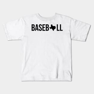 Texas Baseball Kids T-Shirt